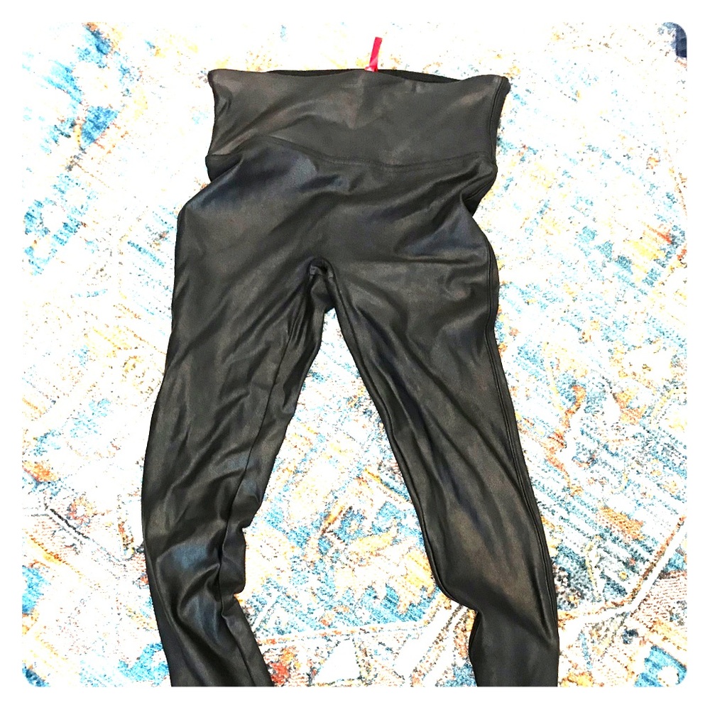 Spanx faux leather leggings